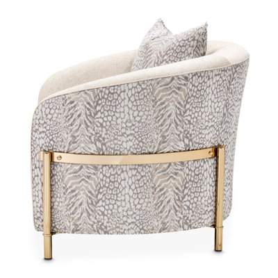 Lisbon 35.5'' Wide Chenille Barrel Chair