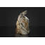 Black/White/Orange Iguana Sculpture