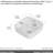 White Ceramic Countertop Wash Sink - Enhances Bathroom Look In
