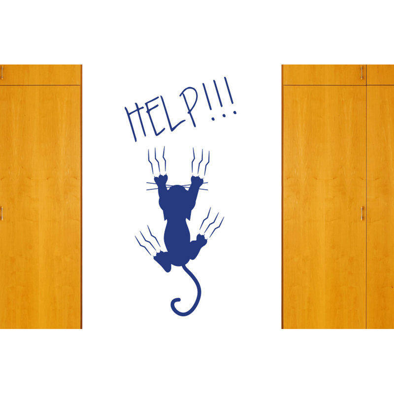 Animals Wall Decal, Medium, Dark Blue