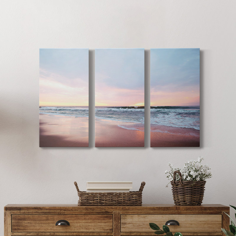 Morning Stroll - Photographie sur toile tendue 3 pièces, H 48 po x l 96 po x P 1 po