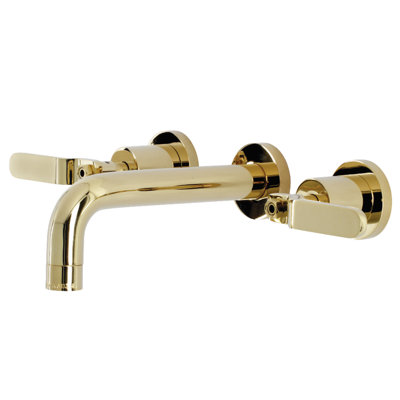 Robinet de salle de bain mural 3 trous Kingston Brass Whitaker