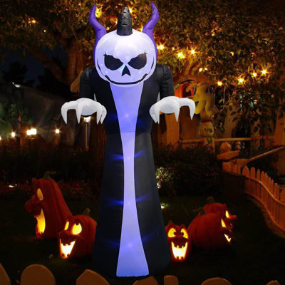 Grand gonflable citrouille d'Halloween