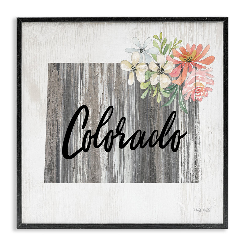 Shabby Elegance Colorado White, estampe numérique encadrée par Cindy Jacobs, H 12 po x l 12 po, Giclée encadrée noir minuit