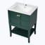 Meuble-lavabo de salle de bain avec lavabo en résine