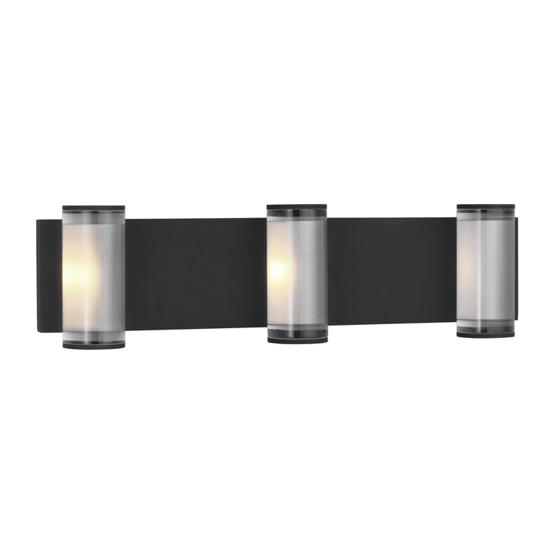 Esfera 3 - Light LED Bath Bar, Natural Brass