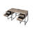 Rustic Oak & Black Finish Wirting Desk W/ USB Port