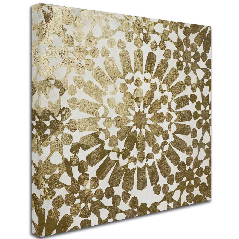 « marocain gold i », impression sur toile tendue, H 14 po x l 14 po x P 2 po