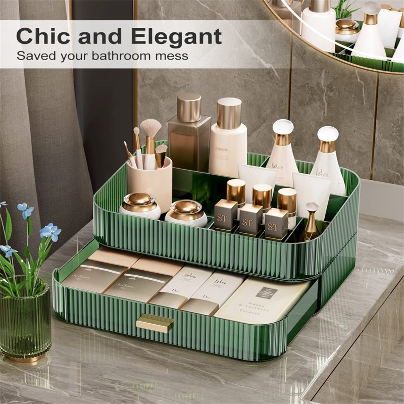 Audriona Plastic 15 Compartment Makeup Organiser