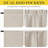  100% Blackout Curtain for Door Window, Privacy Room Darkening Shade Thermal Insulated French Door Curtain with Tie Back, Elegant Home Decoration, 1 Panel-1332115449-1332115332