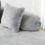 Conception simple en flanelle courbée grise, délicate, idéale pour lire seul dans un salon, gris, confortable-23341077