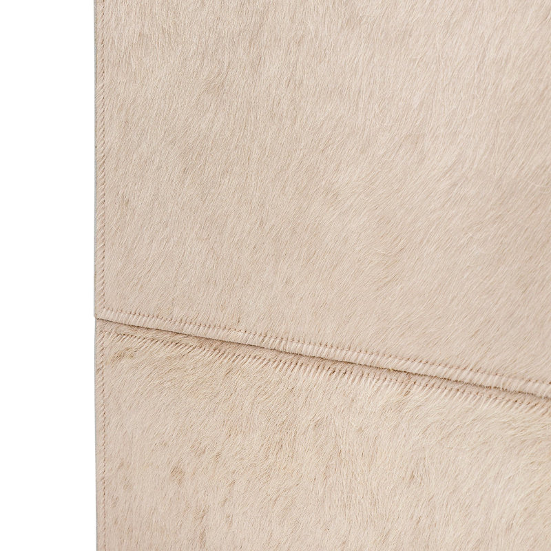 Watusi Cream Cow Hide Console Table
