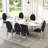 Modern Dining Chair Set, PU Leather Seats With Oval Backrest, Armless Chairs, And Mirror Stainless Steel Legs-652705779-652705781-652705782
