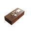 Table basse 51,18 po en bois massif brun de style médiéval