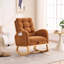 Chaise berçante d'appoint à haut dossier avec repose-pieds pour chambre à coucher et espace de vie-269074021