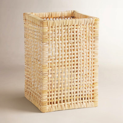 Irving 7.75" Rattan Tabletop Hurricane