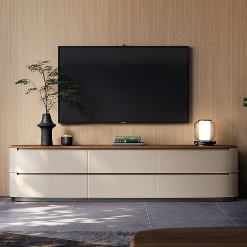 Meuble télé simple, léger, créatif et luxueux, Kaki / Brun