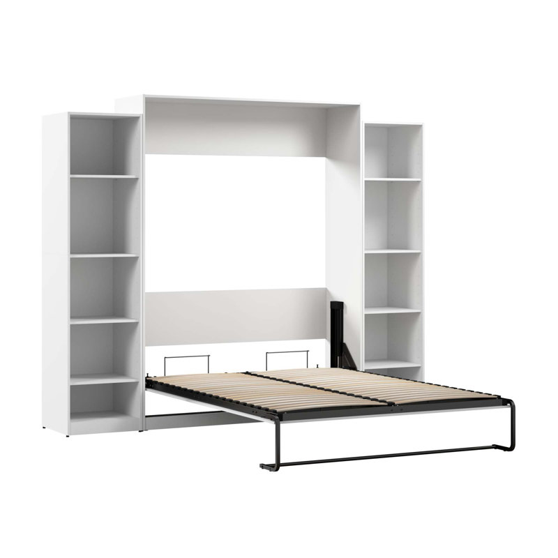 Lit escamotable Oneybrook, Blanc, Grand