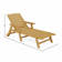 Hagy Outdoor Chaise Lounge with Table