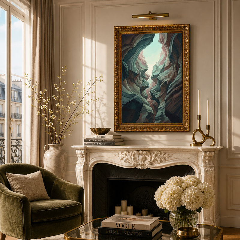 Art mural sur toile Wavy, H 30 po x l 20 po