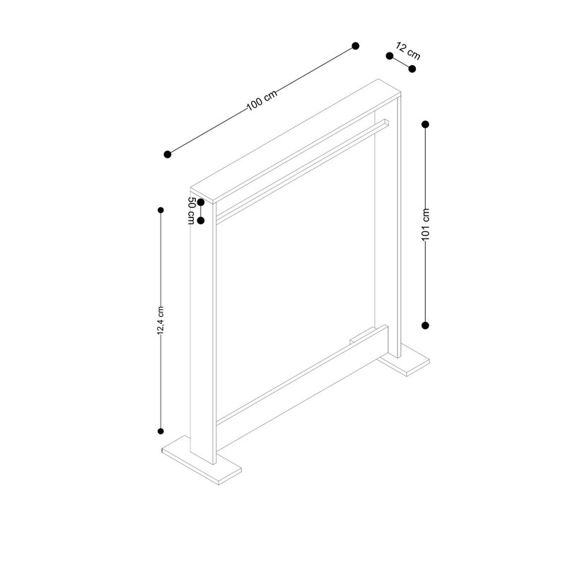 Support de couloir, Blanc