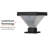 Luxor Black 4x4 and 5x5 Solar LED Deck Post Cap Light with Warm White and Hi/Lo Mode for Backyard and Wood Fence(2-Pack)-97681075