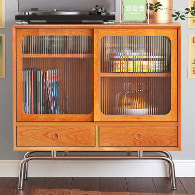 Commode décorative simple en bois massif
