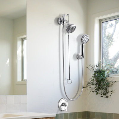 2-in-1 Dual Shower Head with 8 modes
