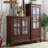 Nut-brown Solid Wood+Glass Display Cases