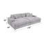 Canapé modulaire Eriksen avec 4 coussins-1497993002
