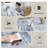 10X14 Washable Area Rug, Soft Anti-Skid Thin Non-Shedding Modern Abstract Carpet, Indoor Rug For Living Room Bedroom Office Farmhouse Nursery, Blue White-340276244