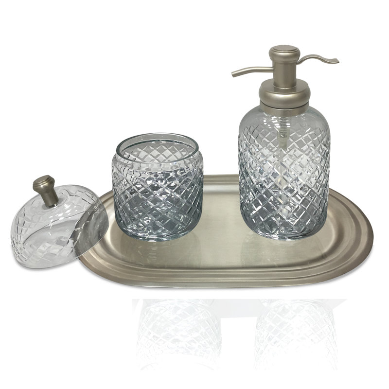 Ensemble d'accessoires de salle de bain 3 pièces , Étain