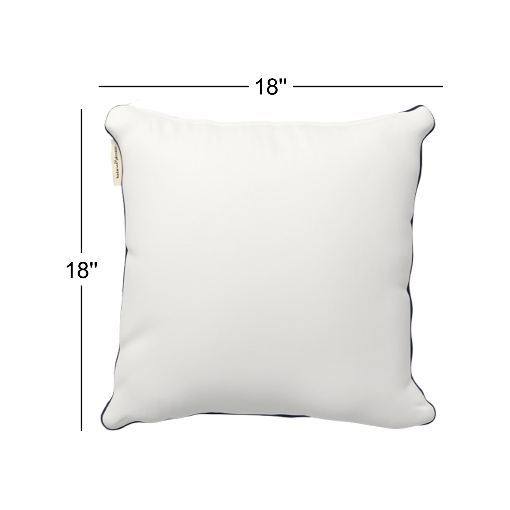 Rivie Pleasuretex™ Indoor/Outdoor Throw Pillow, 18"H x 18"W, White