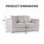 2 Seater Corduroy Sofa-1523823930