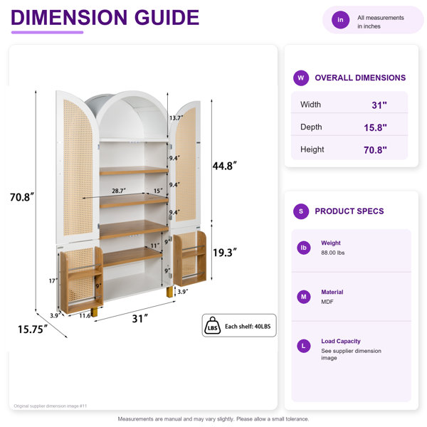 Dimensions du produit