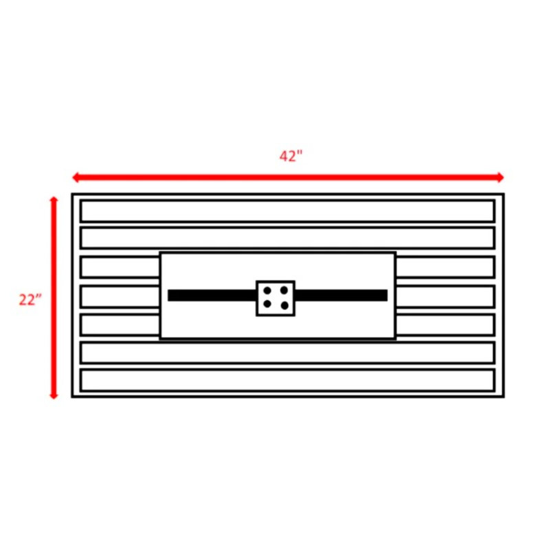25" H X 42" W Outdoor Fireplace - Steel, With Protective Cover Fire Pit Stainless Steel Top W, Base