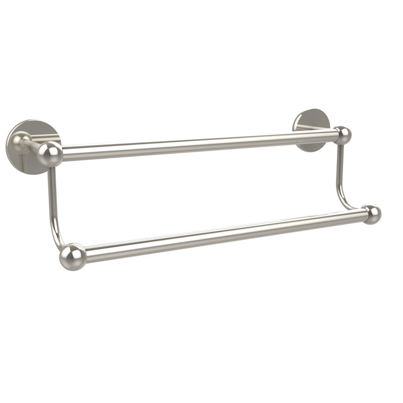 Double barre à serviettes murale, Nickel poli