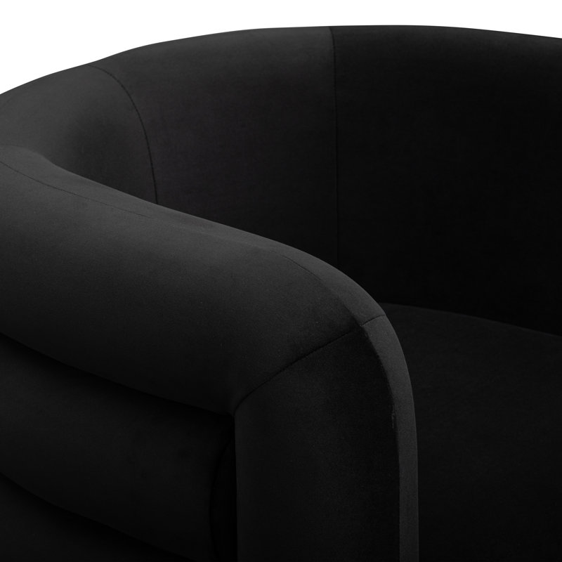 Chaise d'appoint Curves, Noir