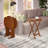Lucca 5-pc Snack Table Set, Teak-113560894