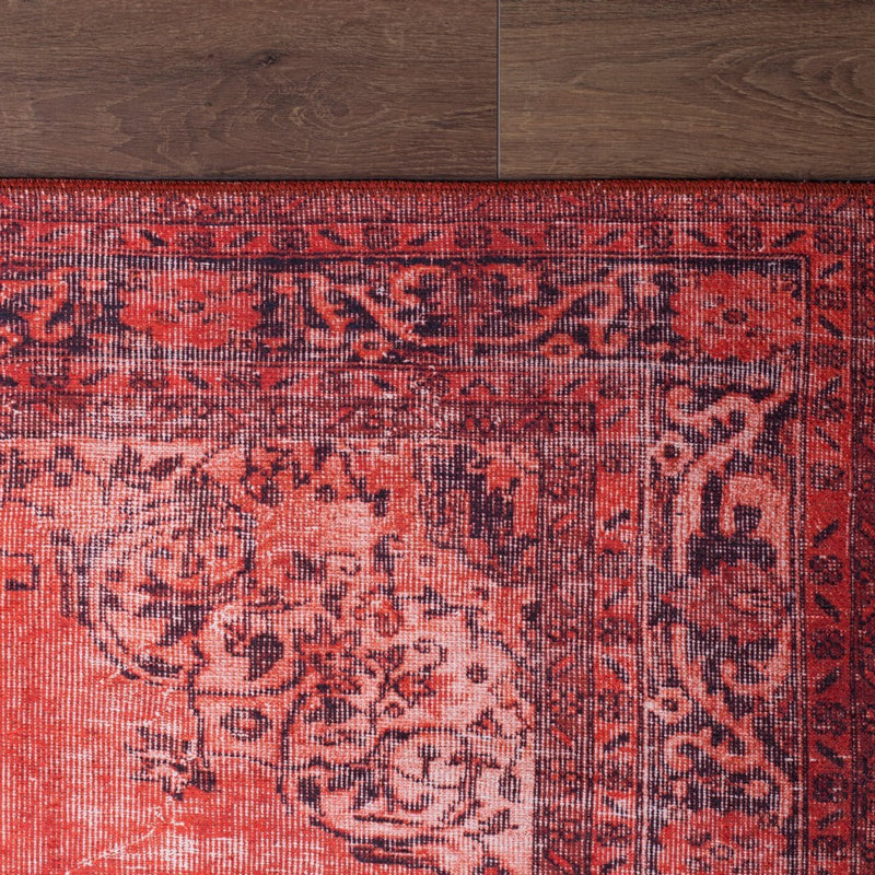 Luxueux tapis lavable à la machine, 100% polyester, 7,5 x 10,8 pieds | Hauteur des poils: 0,2 po, 1850 g / m² | Dessus en polyester recyclé, facile d'entretien, parfait pour le salon et la chambre à coucher, conception douce et durable