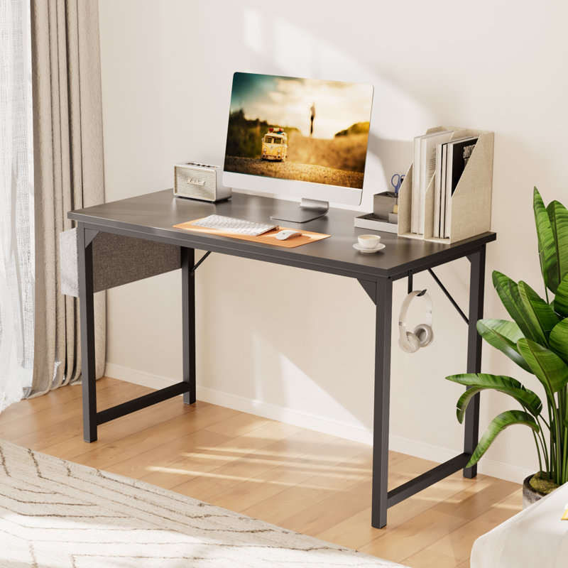 Bureau Mamoru, Noir, H 29,8 po x l 47,2 po x P 19,7 po
