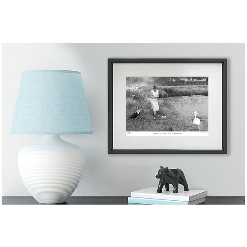 Ditchling, Village Pond C1960 by Francis Frith - Single Picture Frame Print, 40cm H x 50cm W x 2.3cm D