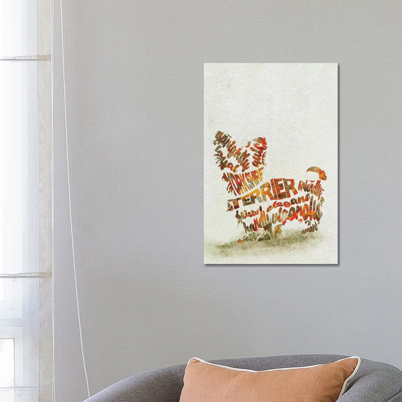 Yorkshire Terrier by Ayse Deniz Akerman - Wrapped Canvas Print, 66.04 cm H x 45.72 cm W x 1.91 cm D