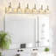 Luminaire de salle de bain 6 lumières rétro en nickel avec abat-jour en verre fleuri sur miroir-1588077419-1588077411