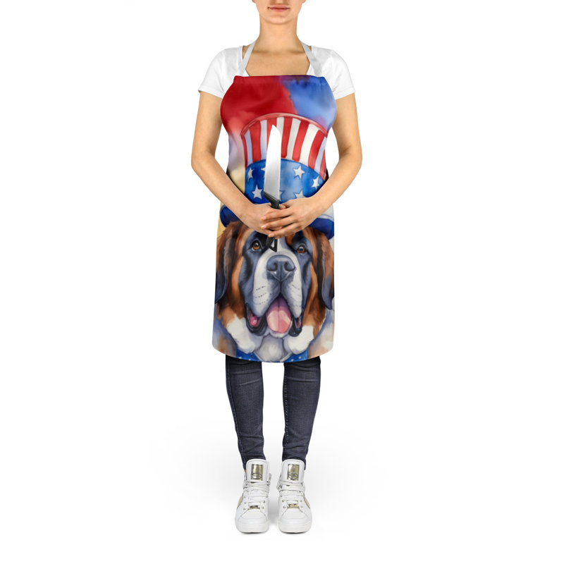 Patriotic American Apron, Saint Bernard
