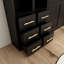 Lit escamotable multifonctionnel avec armoires intégrées en MDF et métal Nestfold-133528834