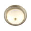 Pudsey Traditional Metal Flush Ceiling Light Fitting with Opal Glass Diffuser-1585009576-1589761595