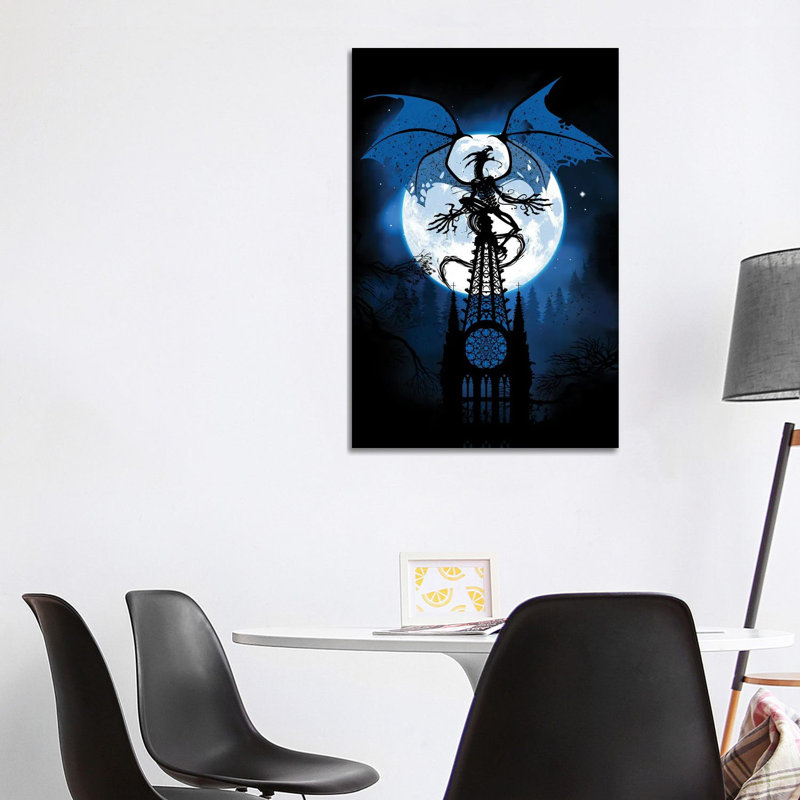 Cathedral Moon Dragon by Alberto Perez - Wrapped Canvas Print, 101.6 cm H x 66.04 cm W