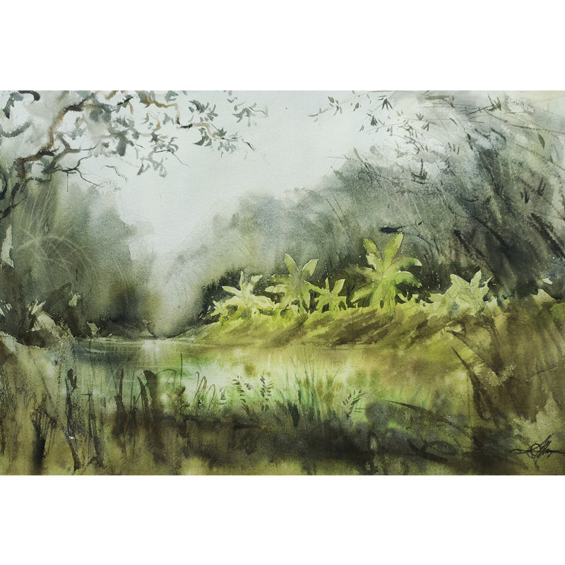 Reflets de la nature | Peinture à l'aquarelle en vrac | Par Achintya Hazra