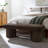 Orla Performance Velvet Bench In Taupe-106273826